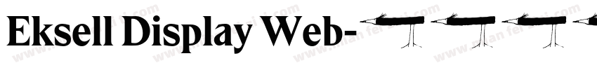 Eksell Display Web字体转换